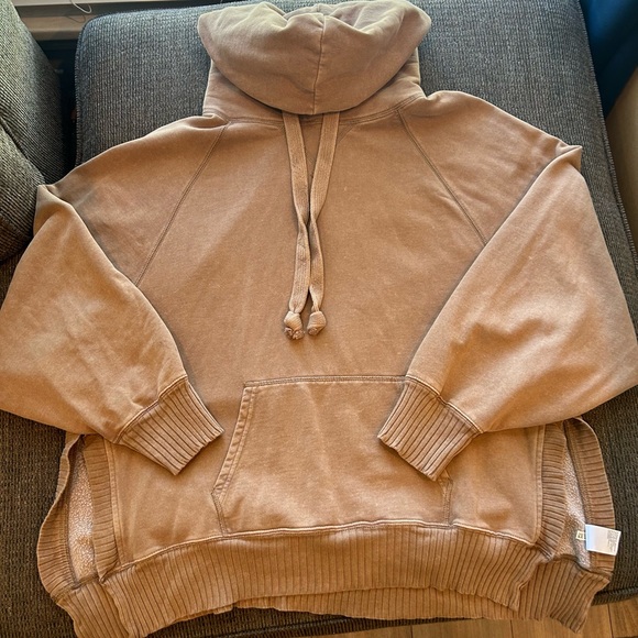 American Eagle Outfitters Tops - AE Brown Oversized Hoodie